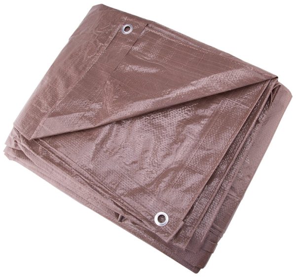 Prosource T1012BB90 Lightweight Poly Tarp, Brown, 10  x 12  Cheap