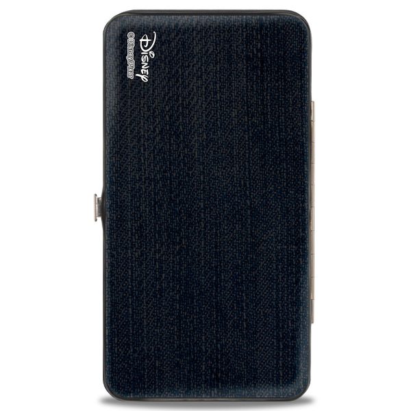 Hinged Wallet - Toy Story Woody SHERIFF STAR HERO Badge Denim Print Dark Grays Golds Online - Image 2