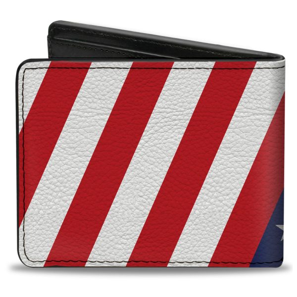 Bi-Fold Wallet - American Flag Diagonal Online - Image 2