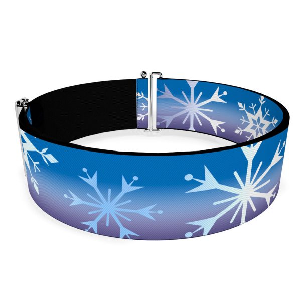 Cinch Waist Belt - Frozen II Snowflakes Blues Purples White on Sale - Image 2