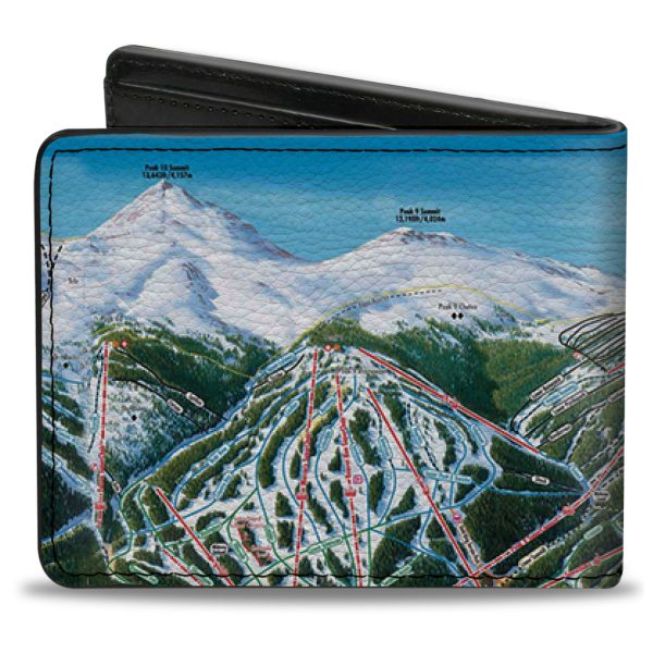 Bi-Fold Wallet - Colorado Breckenridge Ski Maps Online - Image 2